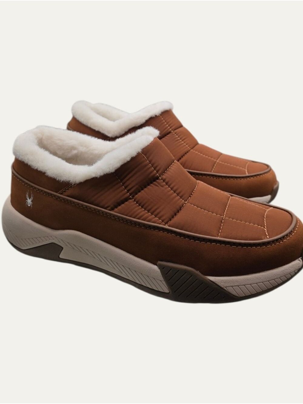 Spyder Leah Waterproof Faux Fur Slip On Shoes Roasted Pecan 8.5M NWOB